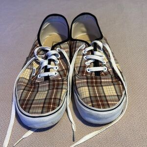 Vans Plaid Canvas Sneakers